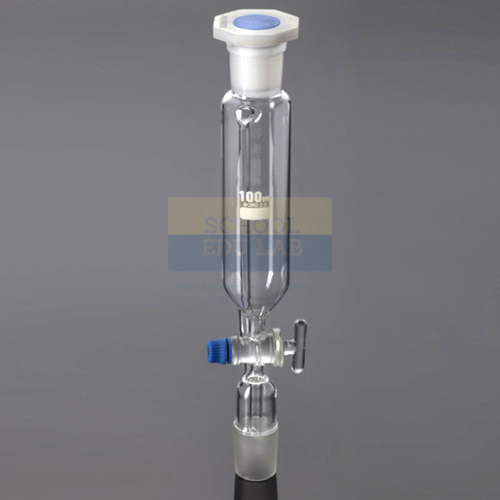 Dropping Funnel Cylindrical, Solid Glass Stopcock