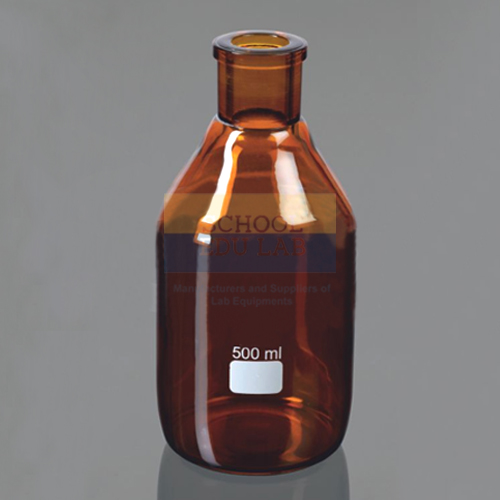 Amber Bottle Tooled Neck