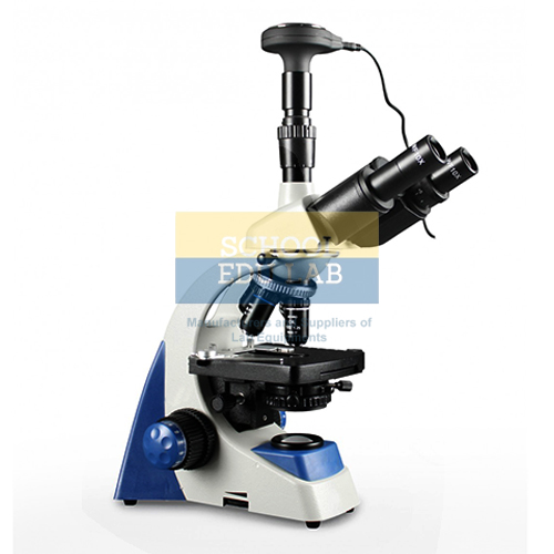 Digital Trinocular Microscope With LED Illumination